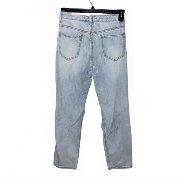 S.O.N.G. Timeless Fit Distressed High Waisted Jeans 5/27 Y2K Button Fly - Picture 2 of 3